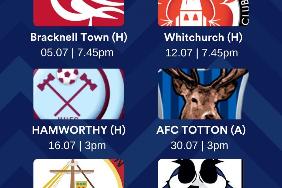 Pre-Season Friendlies Announced